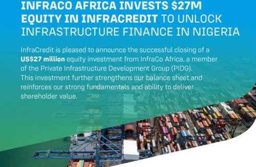 infrastructure finance in Nigeria